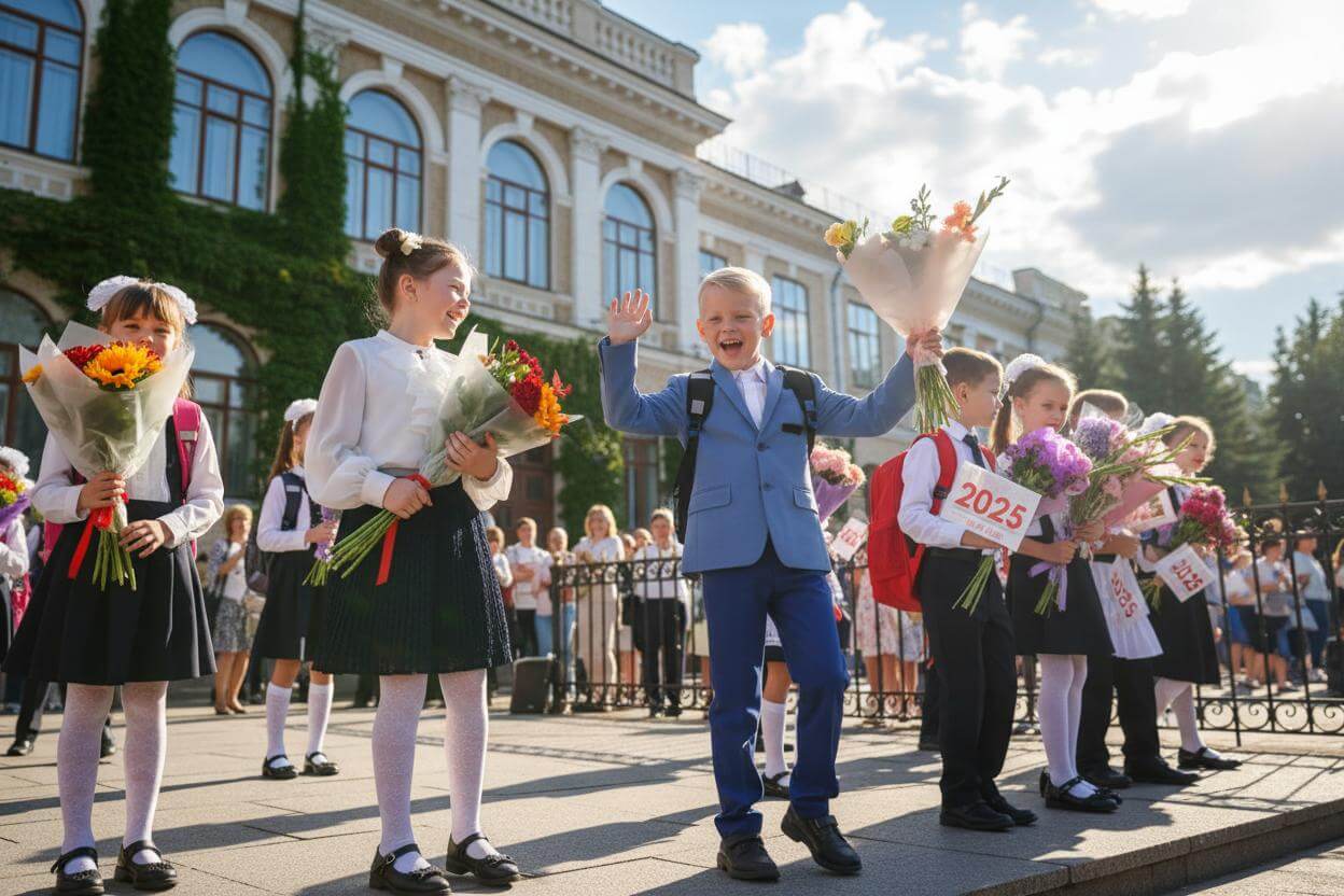 Как прошёл День знаний в российских городах: фотогалерея
