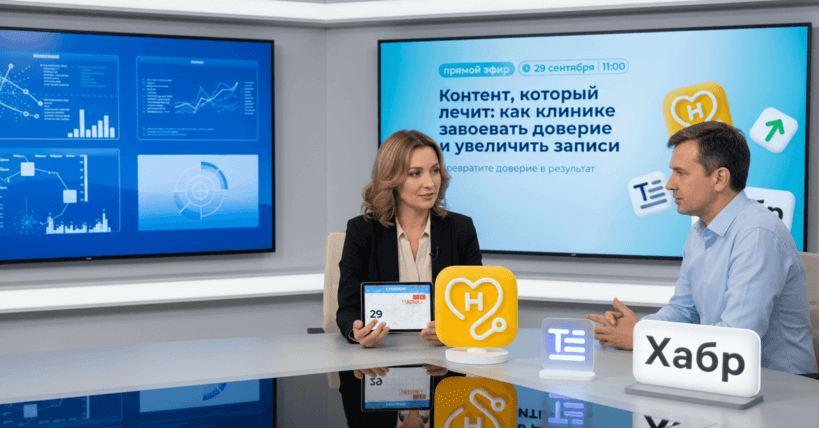 Хабр и «НаПоправку» проведут вебинар о доверии к клинике через контент