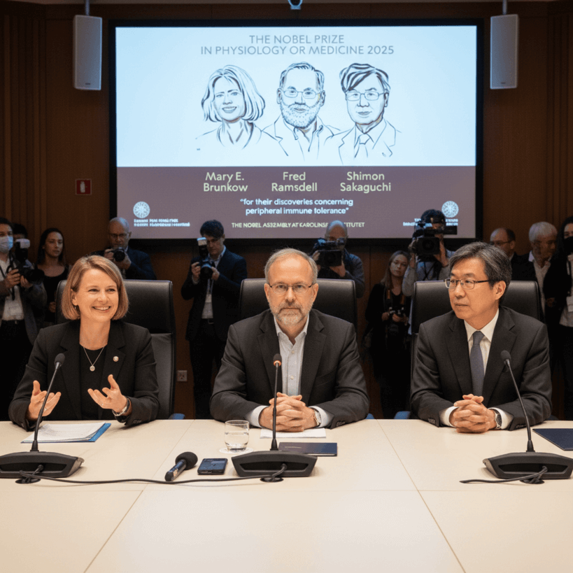 Трое учёных получили Нобелевскую премию-2025 за открытия в иммунологии