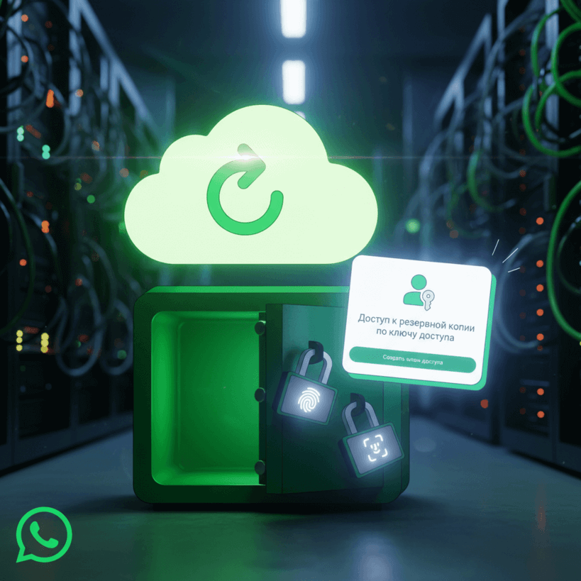 WhatsApp добавит Passkeys для защиты резервных копий чатов