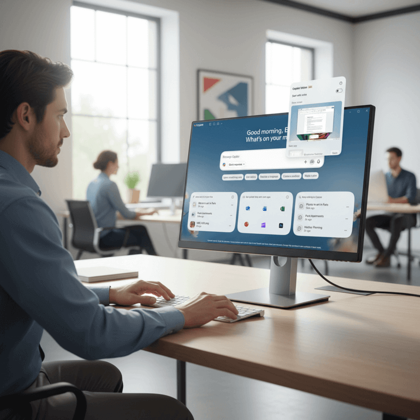 В Windows Copilot Vision стала доступна функция текстового ввода