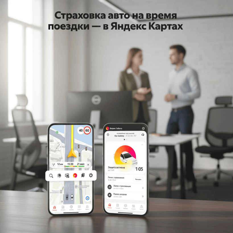 В «Яндекс Картах» и «Навигаторе» заработала почасовая КАСКО