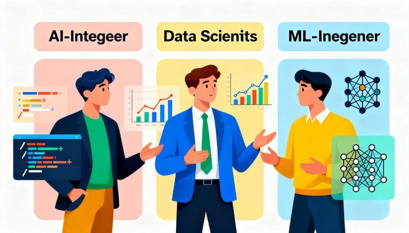 AI-инженер vs Data Scientist vs ML-инженер: разбираемся в различиях и выбираем свой путь
