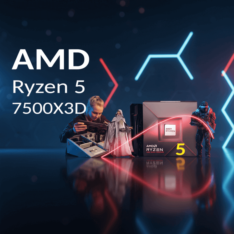 AMD представит доступный Ryzen 5 7500X3D с 3D V-Cache на CES 2026