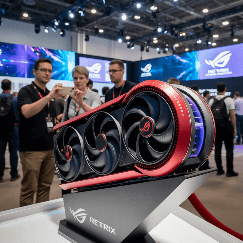 Asus внедрила контроль провисания для видеокарт RTX 5090 ROG Matrix