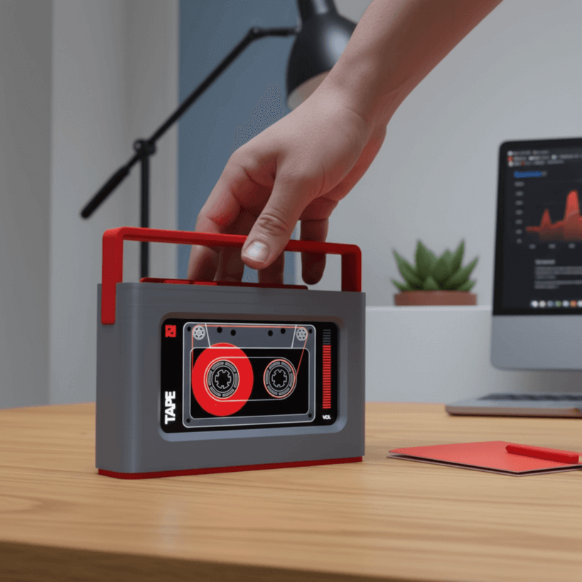 Создан чехол для смартфона в стиле кассетного плеера