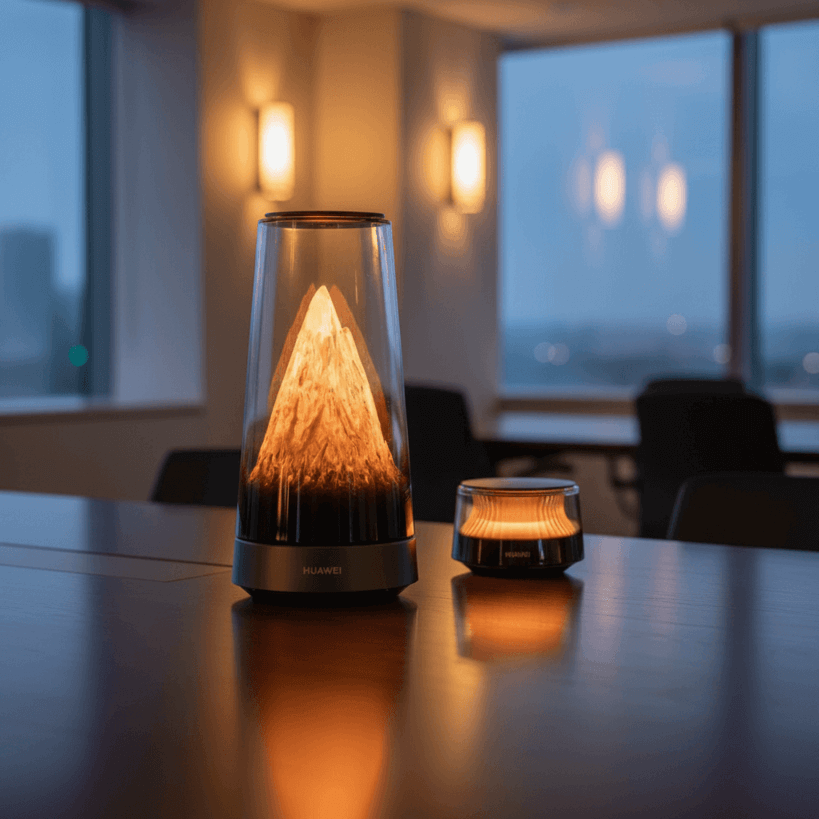 Huawei представила стильный роутер X3 Pro с проекцией снежной горы