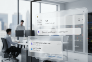 Microsoft внедрила локальный ИИ для копирования и вставки текста