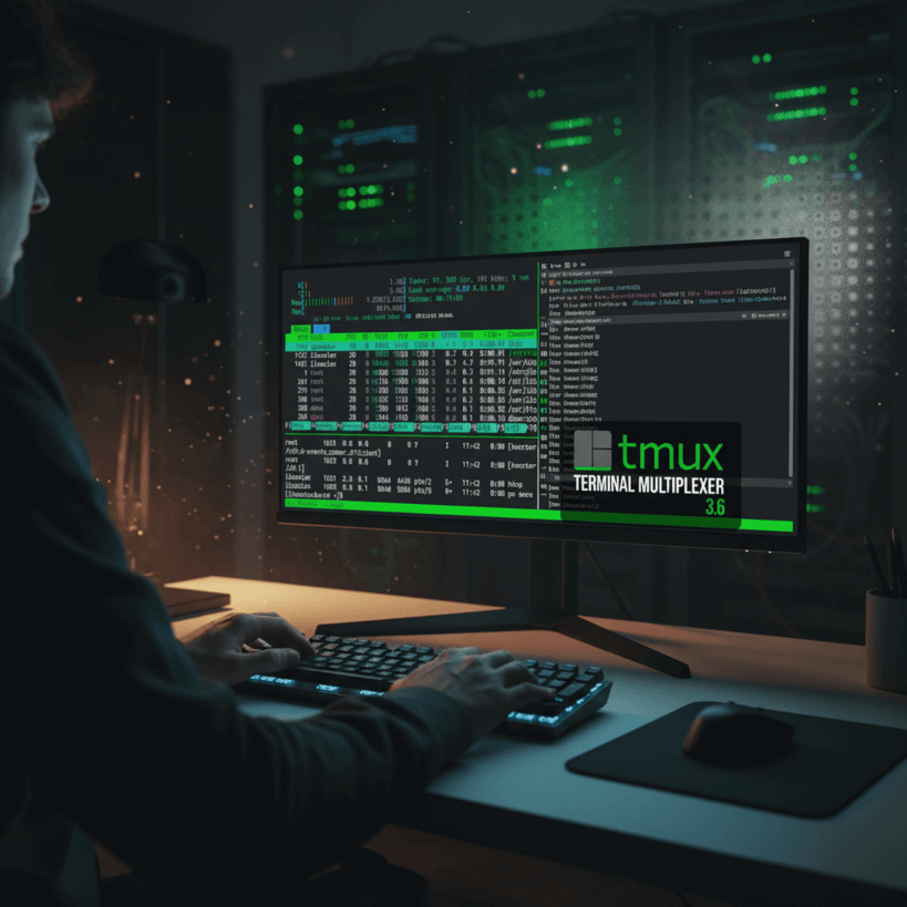 Выпущена новая версия терминального мультиплексора Tmux 3.6