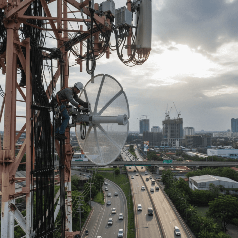 Smart Communications испытывает роборуки на сотовых вышках Филиппин