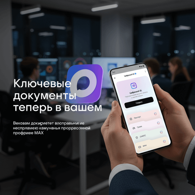 В Max теперь можно быстро получать доступ к документам через Цифровой ID