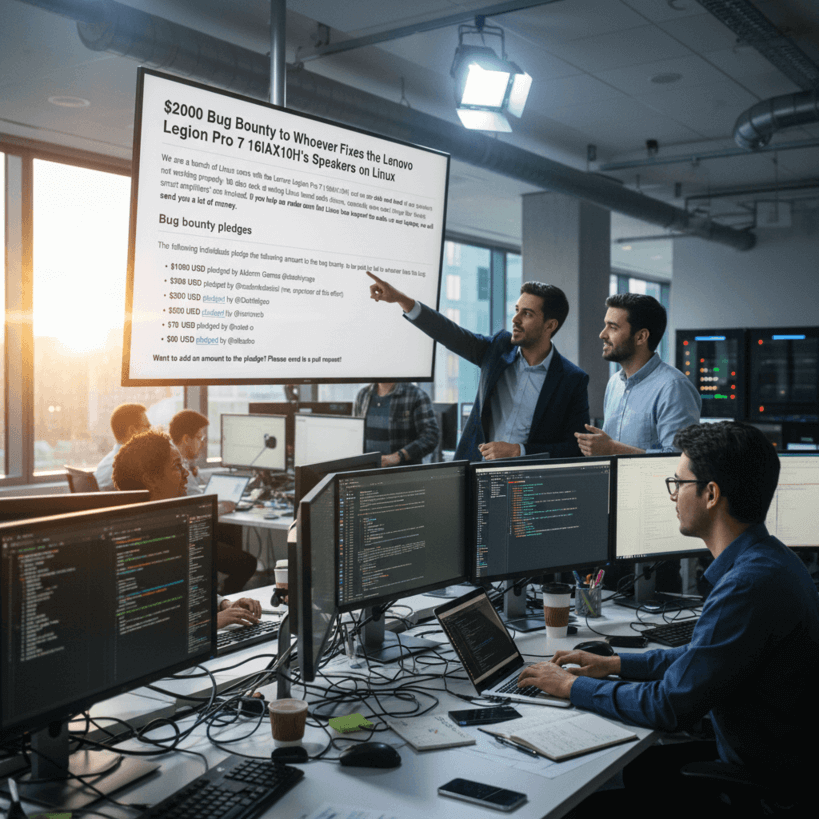 Владельцы Lenovo Legion Pro 7 предлагают $2 тыс. за исправление багов с динамиками в Linux