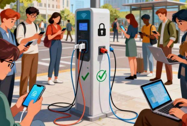 Как обеспечить безопасность при использовании общественных зарядных станций
