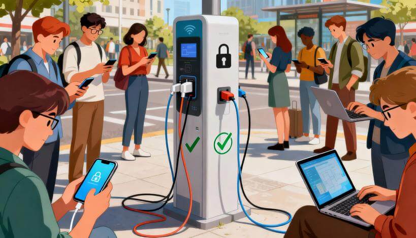Как обеспечить безопасность при использовании общественных зарядных станций