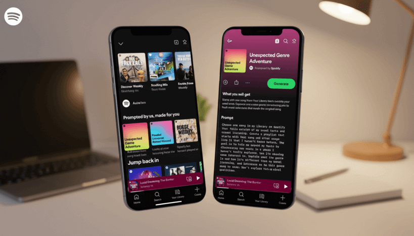 Spotify испытывает новые ИИ-плейлисты с персональными подсказками