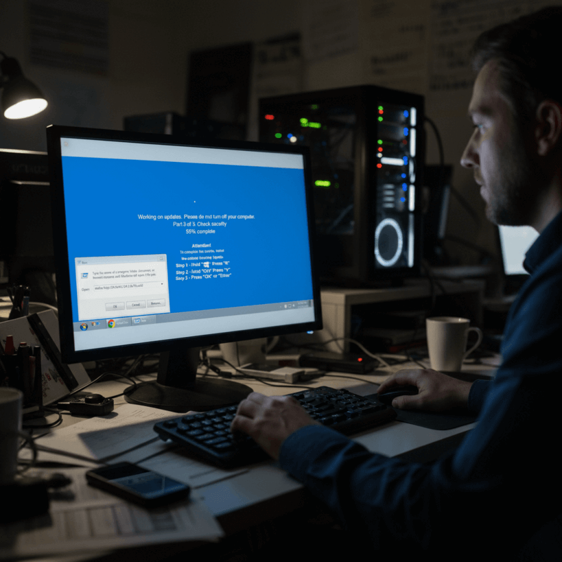 Вредонос ClickFix выдает себя за обновление Windows