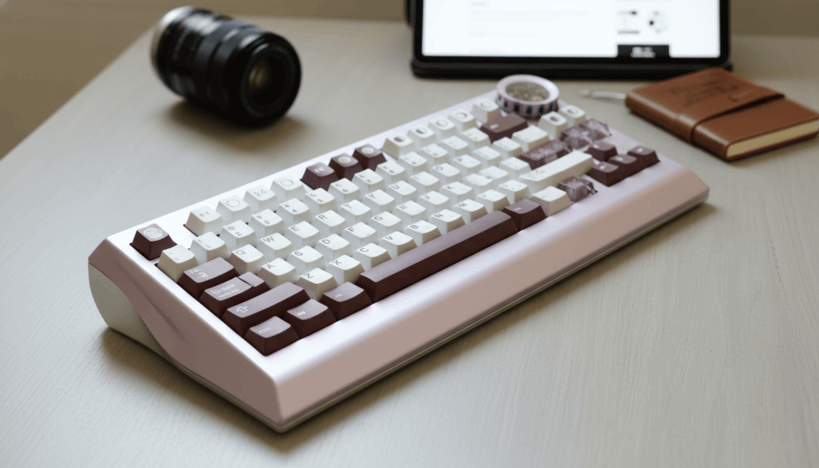 Wuque Studio выпустила клавиатуру 8,6 кг со встроенными часами