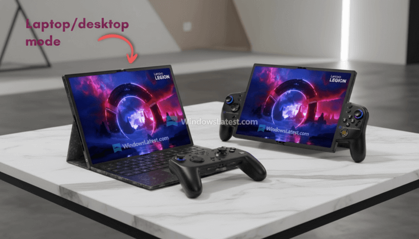Lenovo Legion Go Fold — портативная игровая консоль со складным экраном