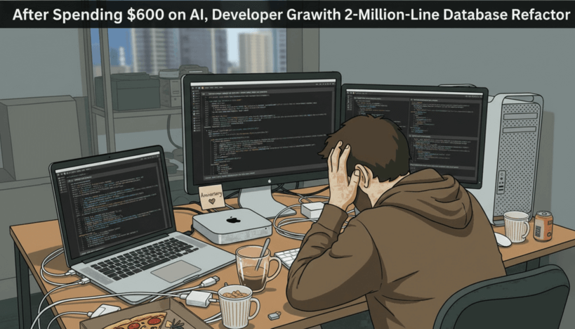 Разработчик потратил $600 на Claude Code, но не создал базу из 2 млн строк