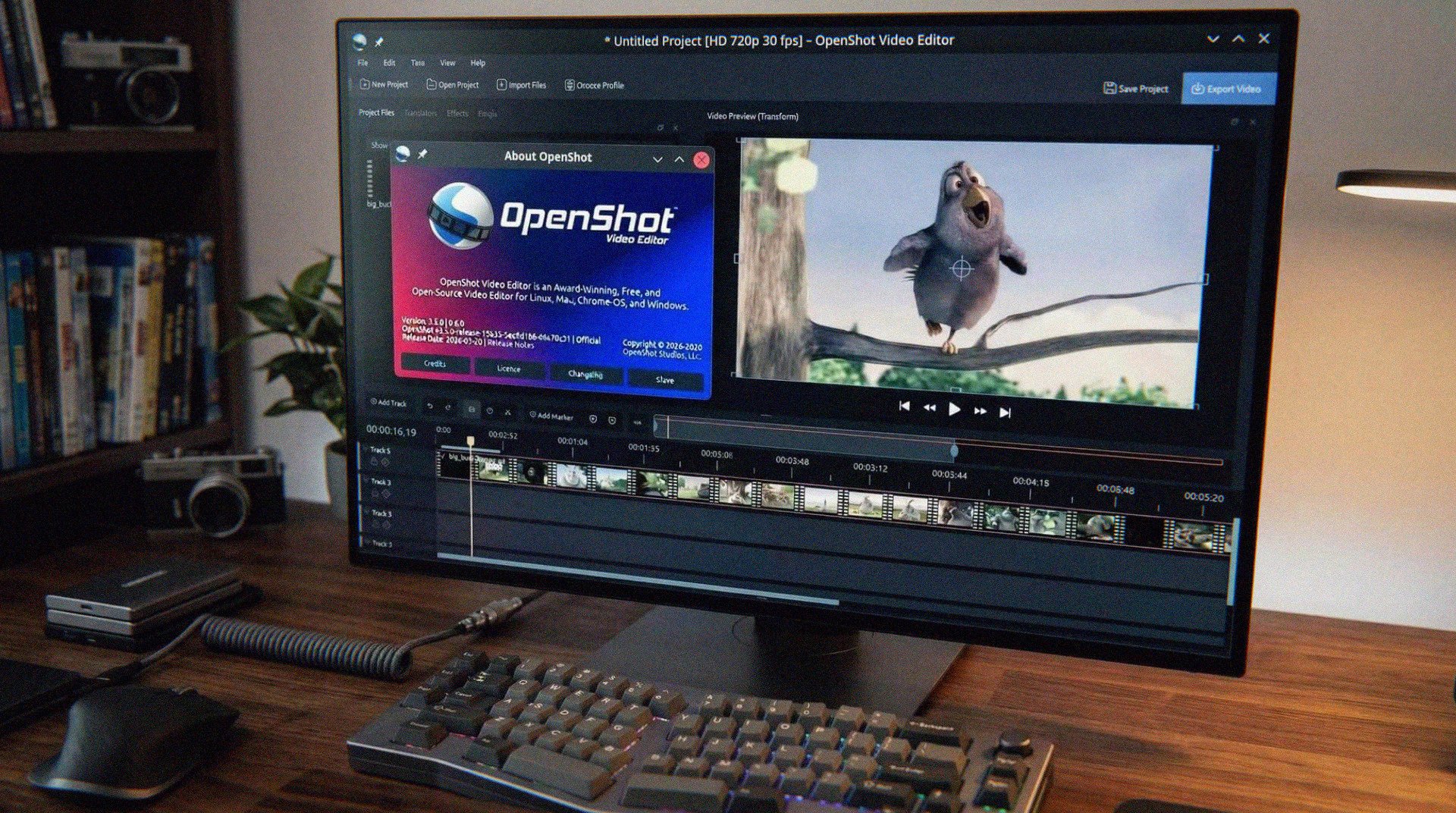 OpenShot 3.5.0 ускорили на 35% и исправили 59 ошибок